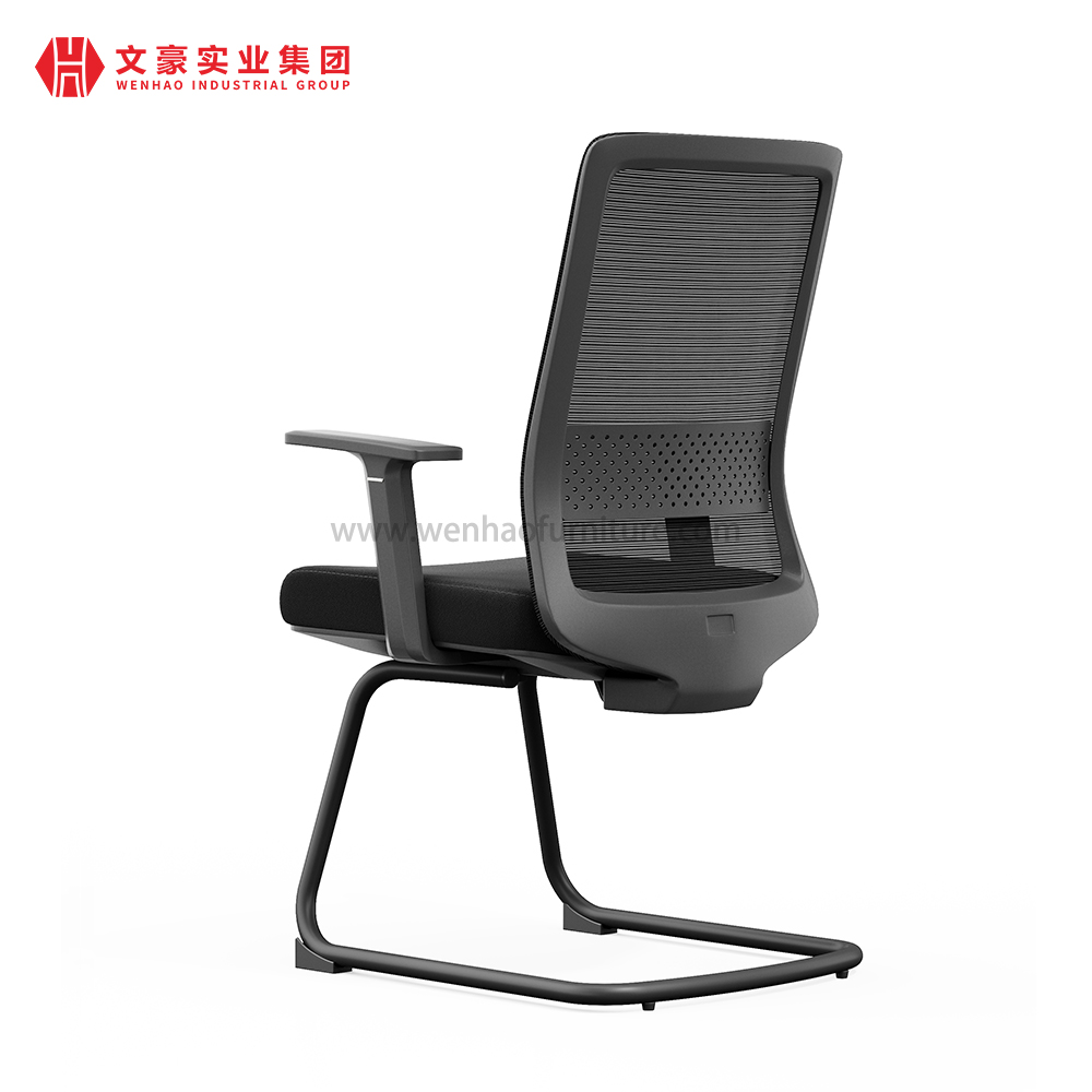 Contemporary Conference Room Steel Mesh Guest Chairs Fabric Meeting Executive Office Chair