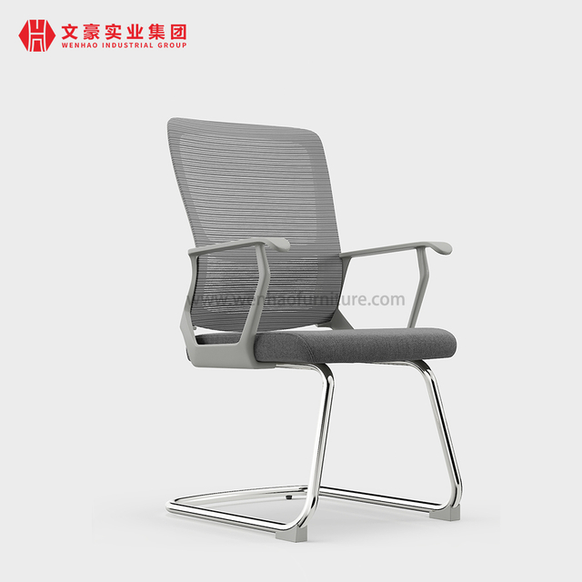 Luxury PP Office Steel Conference Chairs with Armrest Ergonomic Mesh Table And Chair