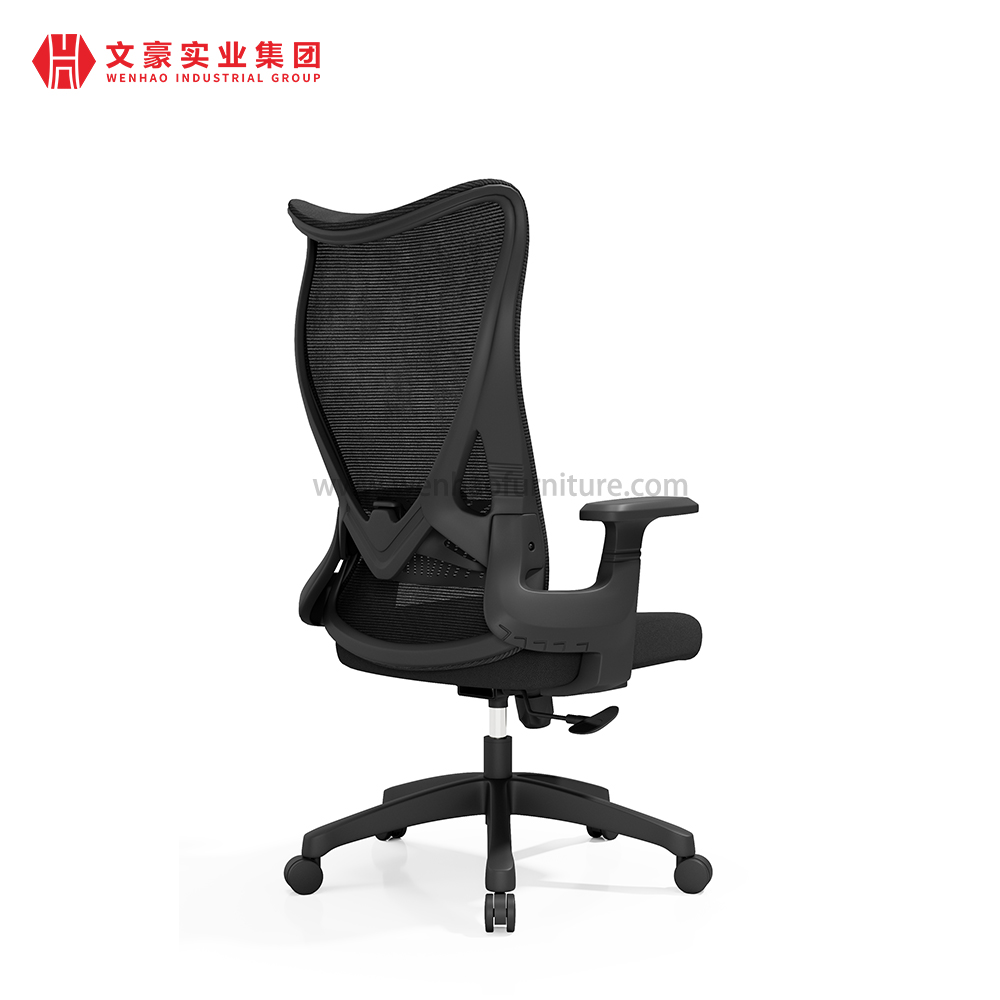 Black Professional Mesh Ergo Office Chair Upholstered Revolving Desk Chairs