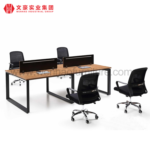 Engineering Workstation Office Table for 4 Person Working Computer Desk