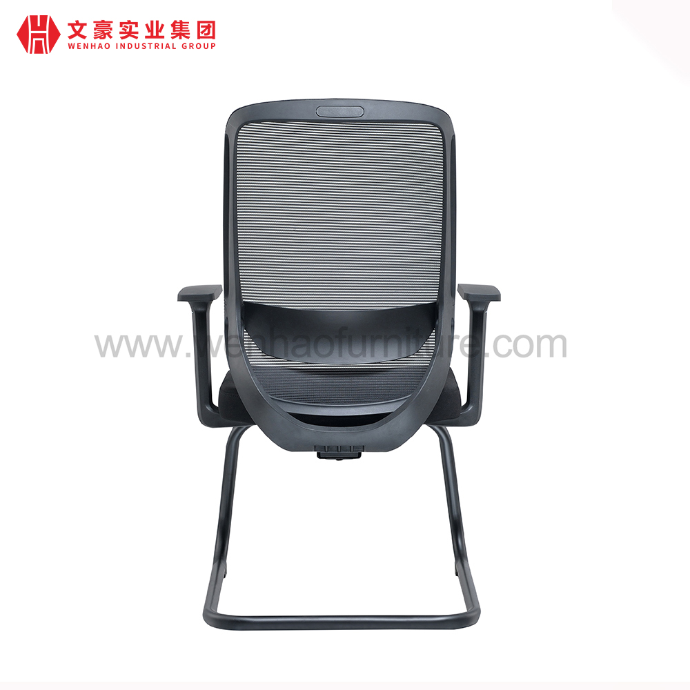 Modern Black Mesh Conference Chair Upholstered Desk Office Chairs with Armrests