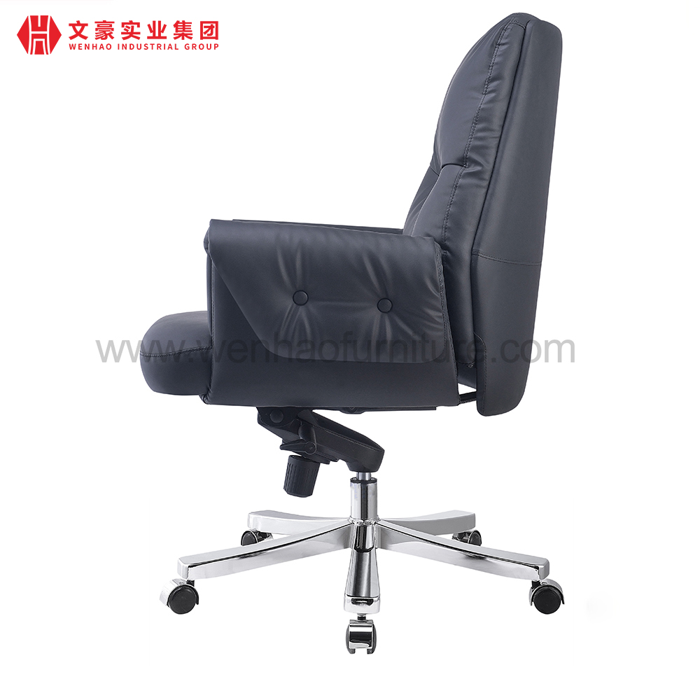 Luxury Leather Executive Office Chair Swivel Professional Upholstered Desk Chairs