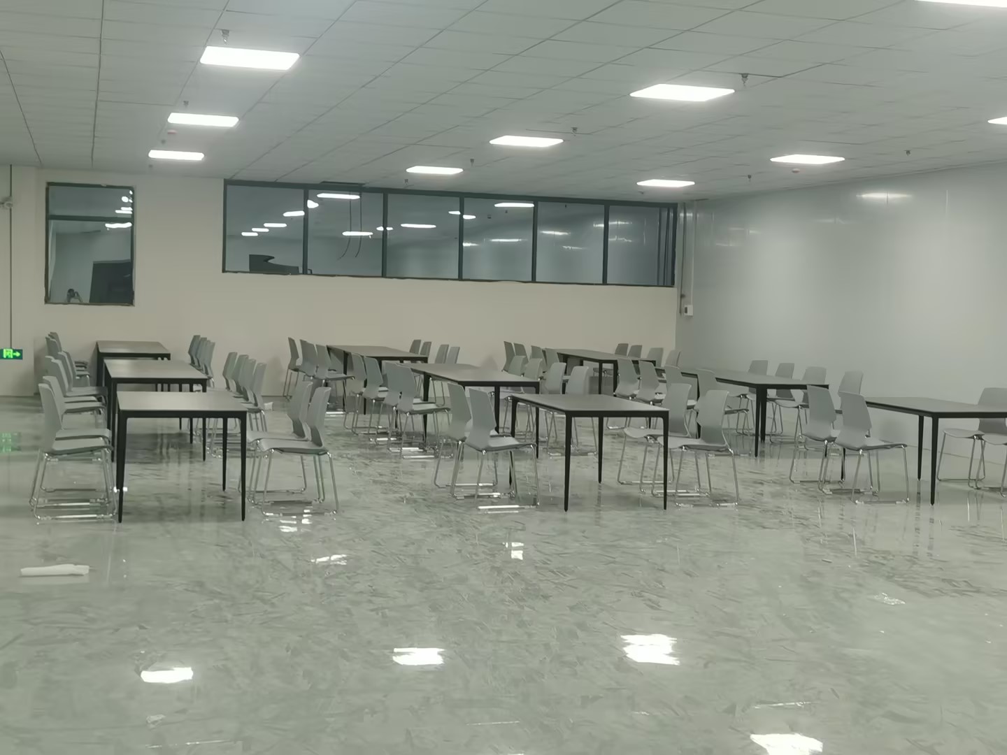 Lunch break tables and chairs
