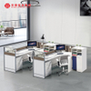 Wooden Workstation Modern Office Cubicles Workstation Desk Office Furniture 2 Person Staff Desk