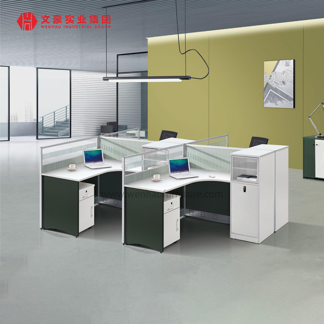 High Quality Office Furnitures Customized Commercial Office Furniture Office Desk Simple Modular 4 Person Workstation