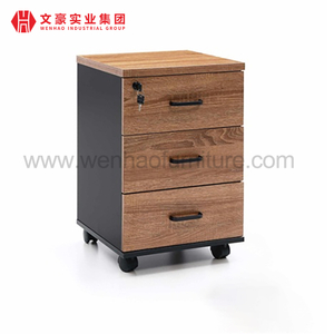 Office Mobile File Cabinet 3 Drawer File Cabinet