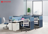 Wooden 6 Seat 12 Cubicles Desk Cheap Workstation Office Furniture Modular Office Desk Work Station