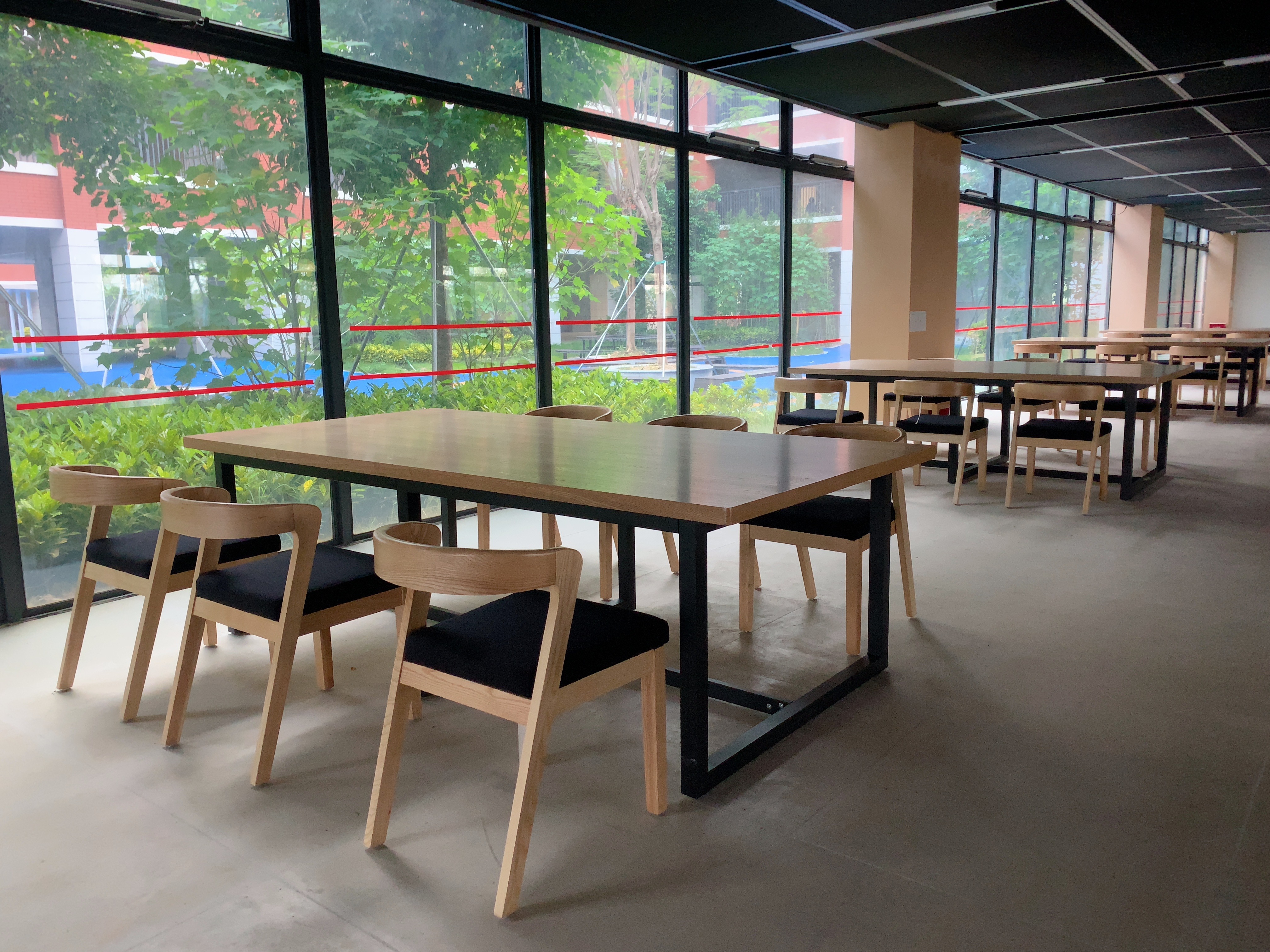 Lunch break tables and chairs