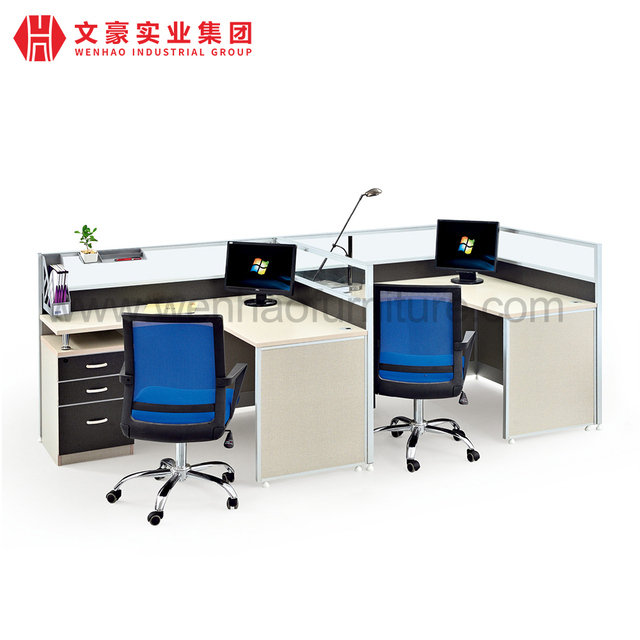 Office Equipment 2 Person Screens Executive Office Furniture Screen with Computer Chair