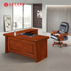 Simple Luxury Classic Office Desk Furniture With Movable Storage Cabinet Office Executive Table Pictures