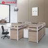 Office Cubicle Design Factory Direct Modular 4 Seat Office Workstation Cubicle for 4 Person