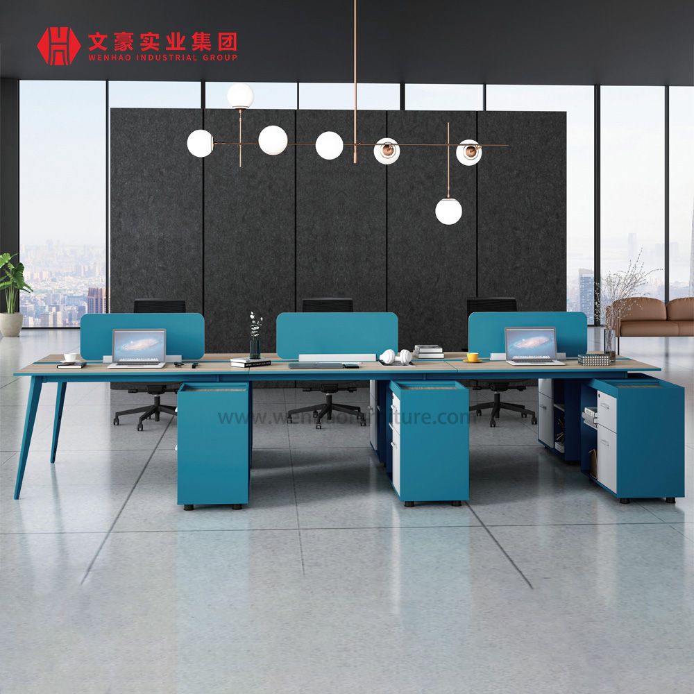 Modern Open Modular 4 Person Workstation Office Desk Furniture Design Work Office Table Workstation For Office Space