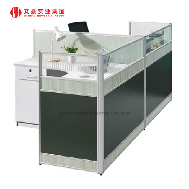 Modular Height Quality Interior Design Writing Computer Table Cubicles Office Workstation Partition For 6 Person