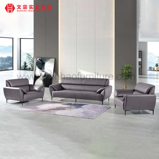 High End Leather Sofa Set Luxury Leather Office Large Sofa Seating Furniture