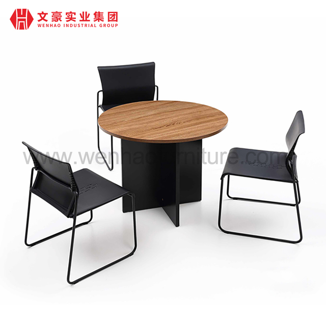Customized Office Negotiating Round Table Training Desk at Work