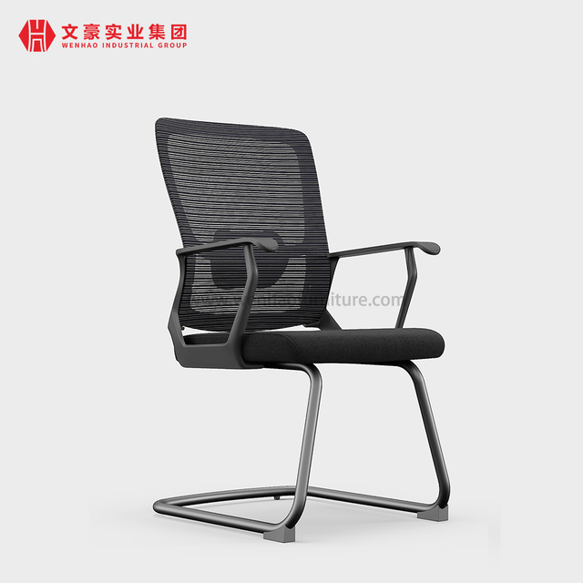 Comfortable Office Conference Room Chairs Fabric Guest Steel Meeting Chair