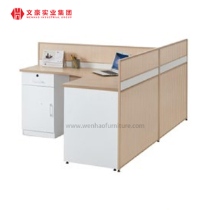 Staff Table With Fixed Mobile Pedestal Workstation Office Working Table Cubicle for 4/6 Seats