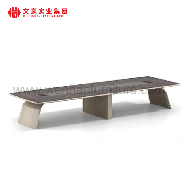 Industrial Office Conference Room Furniture Wooden Meeting Table Office