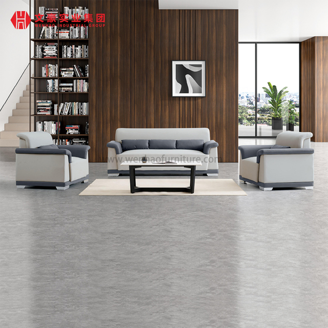 Customized Big Essential Office Boss Leather Sofa Furniture Set Fabric Sofas