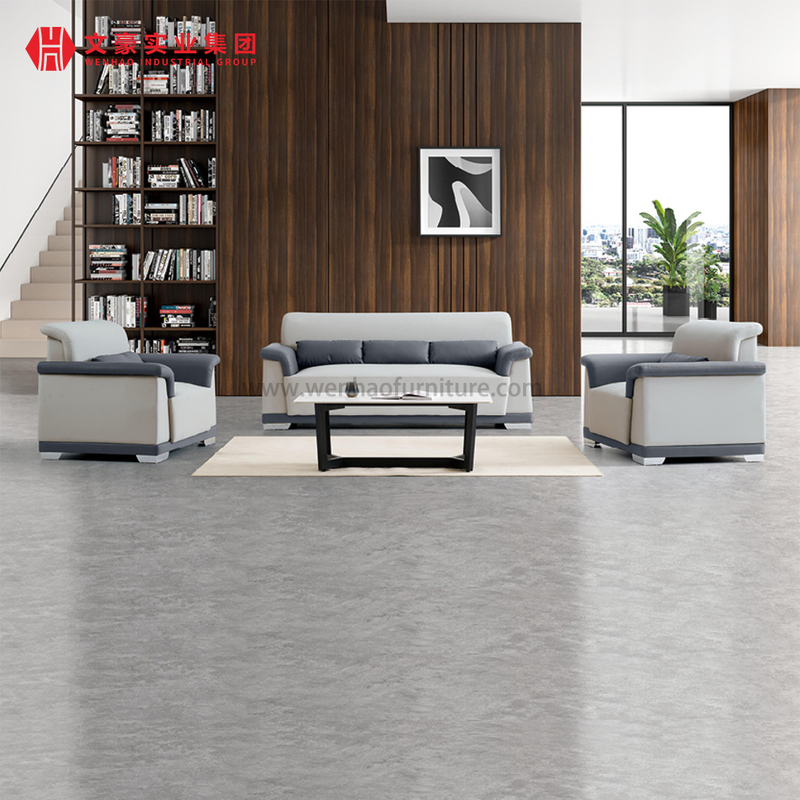 Customized Big Essential Office Boss Leather Sofa Furniture Set Fabric Sofas