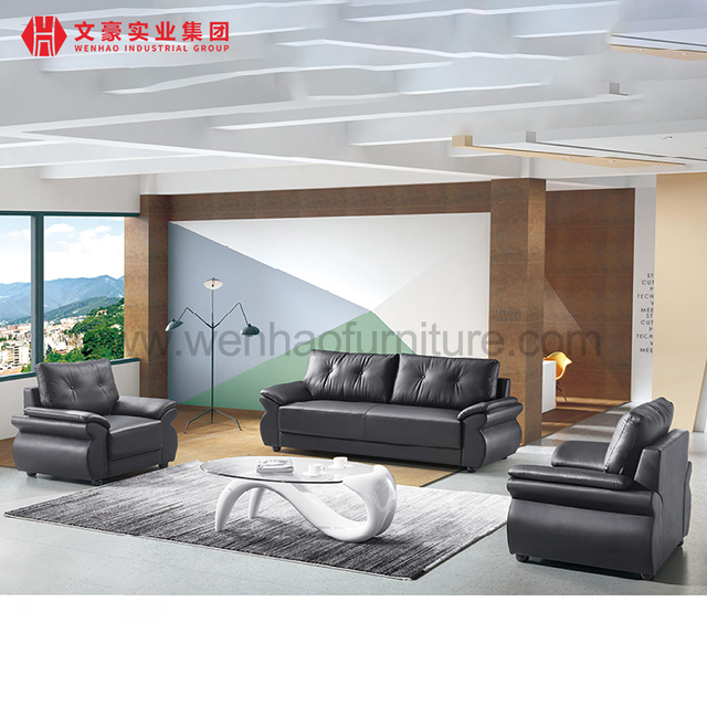 High Quality Wear-resistant Leather Boss Room Sofa Seating Furniture Offices Sofas