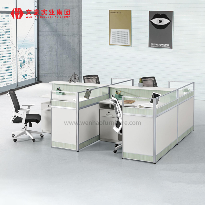 China Manufacturer Modern Modular Office Furniture Workstation 2, 4, 6 Seater Office Workstation Desk For 4 Person